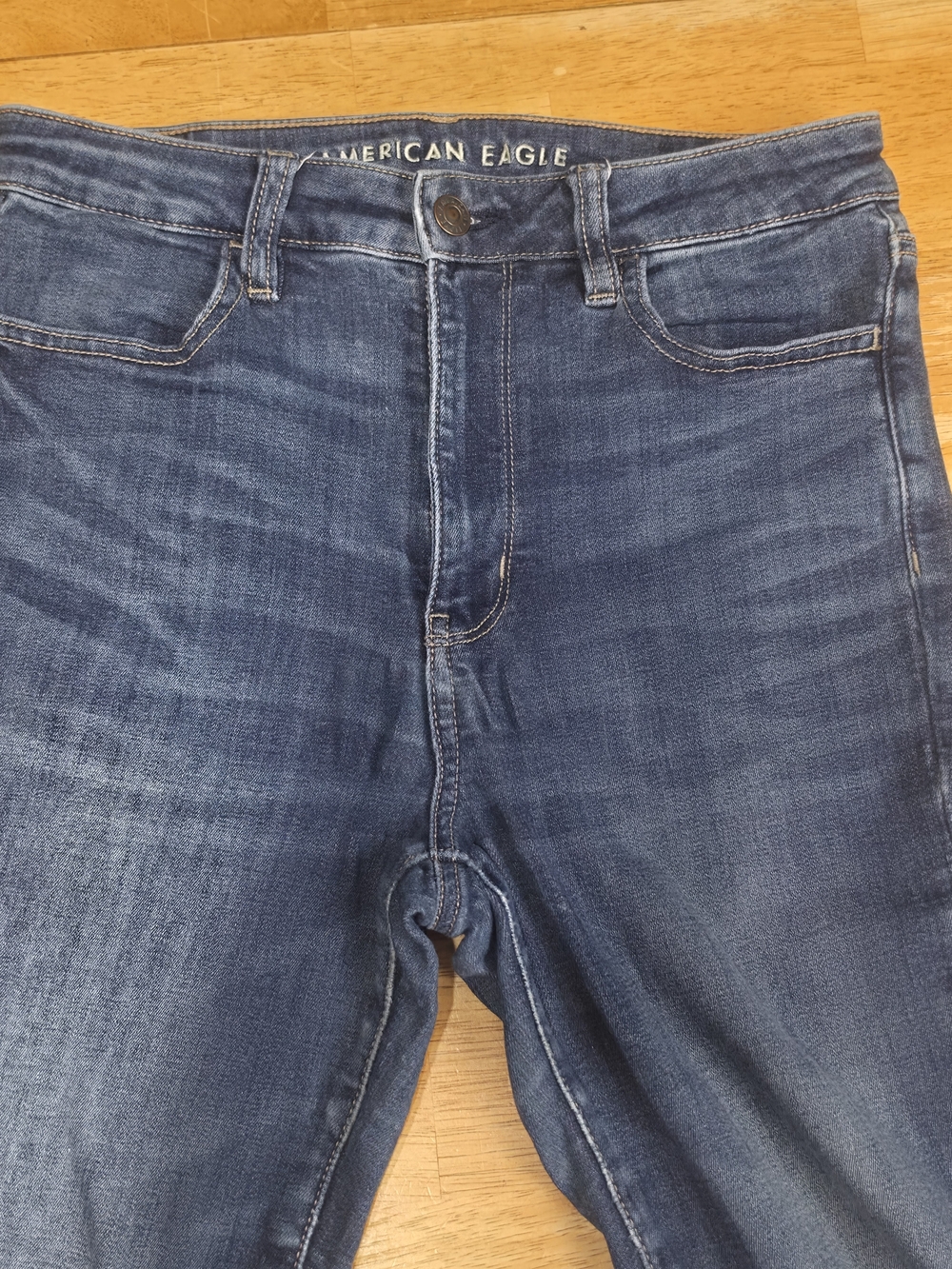 American Eagle Outfitters Women's 8 Long Dark Indigo Slim Jeggings Jeans